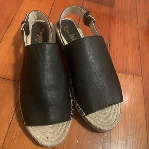 Sam Edelman Leather Slingback Espadrilles 10